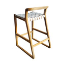 Manu Counter Stool White Leather, view 3