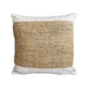 Nat Pillow with Nat Raffia