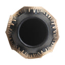 Wave Terracotta Vase High Black, view 3