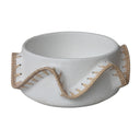 Wave Terracotta Bowl White, view 2