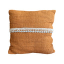 Burnt Orange Pillow w/ Shells