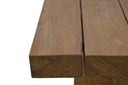 Lars 61" Outdoor Coffee Table Natural, view 6