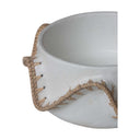 Wave Terracotta Bowl White, view 3