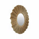 Solara Round Raffia Mirror, view 3