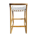 Manu Counter Stool White Leather, view 4