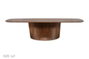 Riva Dining Table Medium Brown, view 4