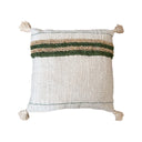 Nat Pillow with Olive & Nat Raffia