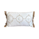 White Linen Lumbar w/ Shells