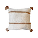 Nat Pillow Tan Stitch