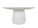 Boden 59" Outdoor Dining Table White, view 2