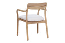 Nora Dining Arm Chair Pale Natural, view 6