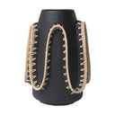 Wave Terracotta Vase High Black, view 2