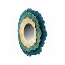Maren Round Layered Mirror in Blue, view 3