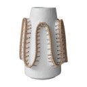 Wave Terracotta Vase High White, view 2