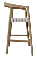 Eijnar Counter Stool White Leather, view 4
