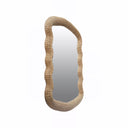 Wave Rectangular Rattan Mirror, view 3
