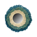 Maren Round Layered Mirror in Blue