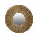 Solara Round Raffia Mirror