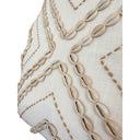 White Linen Shell Pillow, view 2