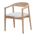 Arcus Dining Arm Chair Pale Natural