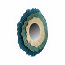 Maren Round Layered Mirror in Blue, view 2