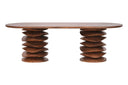 Tor 94" Dining Table Medium Brown