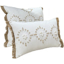 White Linen Lumbar w/ Shells, view 3