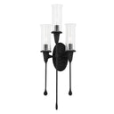 Black Iron Chisel Wall Sconce 9.75" by Hudson Valley