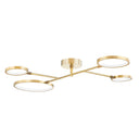 Aged Brass Saturn Semi Flush 34" by Hudson Valley