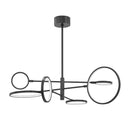 Old Bronze Saturn Chandelier 44.5" by Hudson Valley