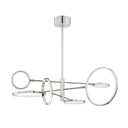Polished Nickel Saturn Chandelier 44.5" by Hudson Valley