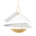 Vintage Gold Leaf Carini Pendant 35" by Corbett Lighting