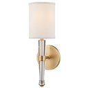 Aged Brass Volta Wall Sconce 4.75" by Hudson Valley