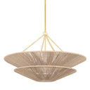 Gold Leaf Tropea Chandelier 40" by Corbett Lighting, view 2
