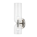 Polished Nickel Sayville Wall Sconce 5.5" by Hudson Valley