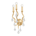 Gold Leaf Aveline Chandelier 33.25" by Corbett Lighting, view 3
