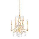 Gold Leaf Aveline Chandelier 33.25" by Corbett Lighting, view 7