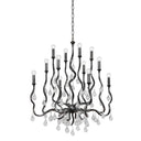 Gold Leaf Aveline Chandelier 48" by Corbett Lighting, view 5