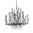 Gold Leaf Aveline Chandelier 48" by Corbett Lighting, view 7
