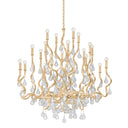 Gold Leaf Aveline Chandelier 48" by Corbett Lighting, view 3