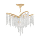 Gold Leaf Pandora Chandelier 48" by Corbett Lighting, view 3