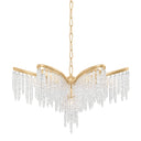 Gold Leaf Pandora Chandelier 48" by Corbett Lighting, view 2