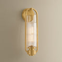 Aged Brass Binnewater Wall Sconce 4.75" by Hudson Valley, view 9