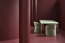 The Naturalist Dining Table - Calacatta Rosa by Caracole, view 3