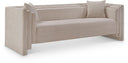 Everett 88.5" Chenille Fabric Upholstered Sofa - Beige