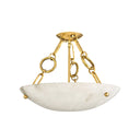 Vintage Brass Yadira Semi Flush 26" by Corbett Lighting, view 2