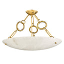 Vintage Brass Yadira Semi Flush 26" by Corbett Lighting