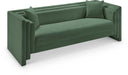 Everett 88.5" Chenille Fabric Upholstered Sofa - Green