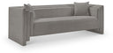 Everett 88.5" Chenille Fabric Upholstered Sofa - Grey