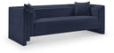Everett 88.5" Chenille Fabric Upholstered Sofa - Blue